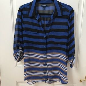 Old Navy NWT size L striped blouse